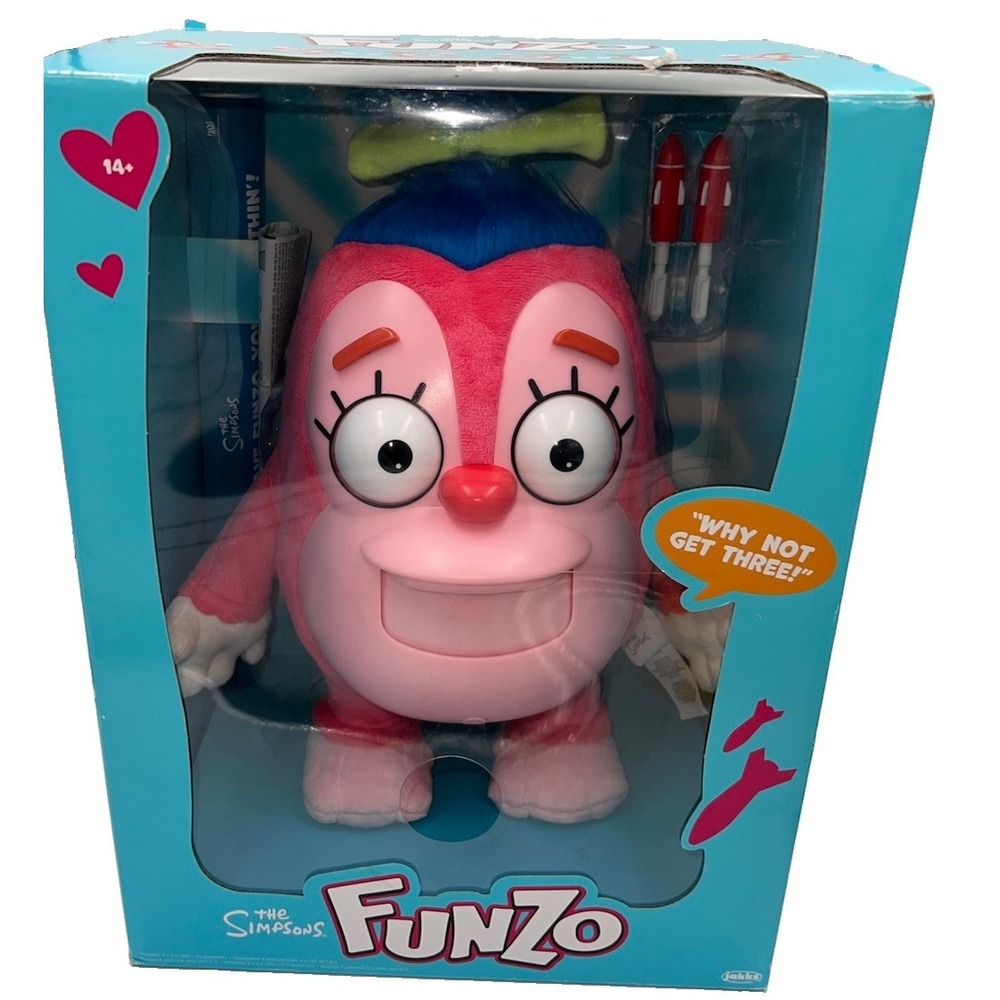 The Simpsons Funzo 2025 Jakks Pacific Electronic Talking Missile  Doll(10-b0)